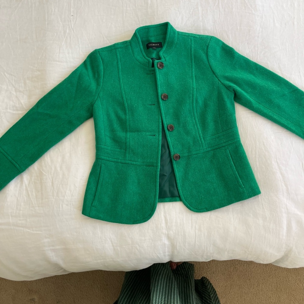 Talbots Green Women's Blazer - Picture 2 of 13
